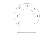 Pipe elevation | FREE AUTOCAD BLOCKS