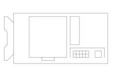 Printer top view | FREE AUTOCAD BLOCKS