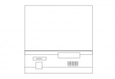 Printer top view | FREE AUTOCAD BLOCKS