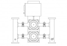 Pump elevation | FREE AUTOCAD BLOCKS