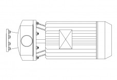 Pump elevation | FREE AUTOCAD BLOCKS