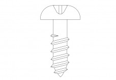 Screw elevation | FREE AUTOCAD BLOCKS