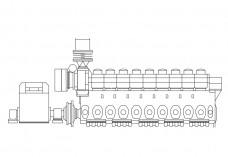 Ship Engine elevation | FREE AUTOCAD BLOCKS