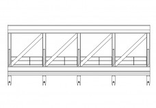 Skybridge elevation | FREE AUTOCAD BLOCKS