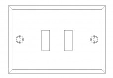 Switch elevation | FREE AUTOCAD BLOCKS