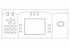 Telephone top view | FREE AUTOCAD BLOCKS