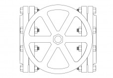 Valve top view | FREE AUTOCAD BLOCKS