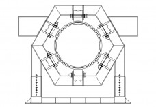 Water Pillar top view | FREE AUTOCAD BLOCKS