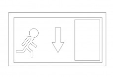 Emergency Exit | FREE AUTOCAD BLOCKS