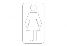 Female WC | FREE AUTOCAD BLOCKS