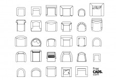 Armchairs Bundle | FREE AUTOCAD BLOCKS