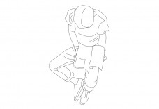 Person Sitting top view | FREE AUTOCAD BLOCKS