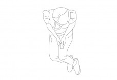 Person Sitting top view | FREE AUTOCAD BLOCKS