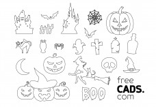 Halloween Bundle | FREE AUTOCAD BLOCKS