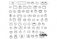 Bathroom Sinks Bundle | FREE AUTOCAD BLOCKS