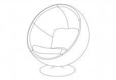 Ball Chair | FREE AUTOCAD BLOCKS