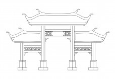 Chinese Arch | FREE AUTOCAD BLOCKS