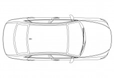 Car top view | FREE AUTOCAD BLOCKS