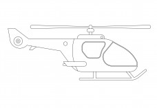 Helicopter elevation | FREE AUTOCAD BLOCKS