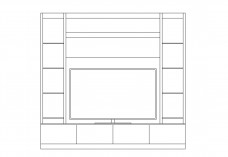 TV Unit | FREE AUTOCAD BLOCKS