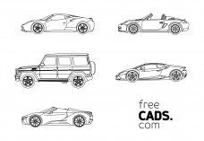 Supercars Bundle | FREE AUTOCAD BLOCKS