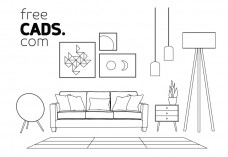 Living Room Bundle | FREE AUTOCAD BLOCKS