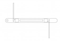 Gate top view | FREE AUTOCAD BLOCKS