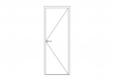 Single Door elevation | FREE AUTOCAD BLOCKS