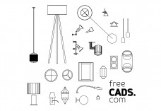 Lights Bundle | FREE AUTOCAD BLOCKS