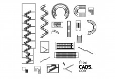 Stairs Bundle | FREE AUTOCAD BLOCKS