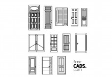 Doors Bundle | FREE AUTOCAD BLOCKS