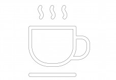 Coffee Symbol | FREE AUTOCAD BLOCKS