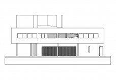 Villa Savoye elevation | FREE AUTOCAD BLOCKS