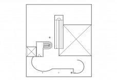 Villa Savoye floor plan | FREE AUTOCAD BLOCKS