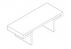 3D coffee table | FREE AUTOCAD BLOCKS