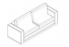 3D sofa | FREE AUTOCAD BLOCKS