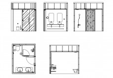 Bathroom set of drawings | FREE AUTOCAD BLOCKS