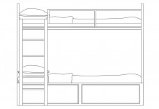 Bunk beds | FREE AUTOCAD BLOCKS