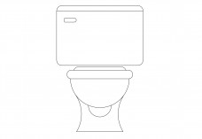 Toilet elevation | FREE AUTOCAD BLOCKS