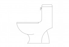 Toilet elevation | FREE AUTOCAD BLOCKS