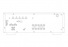 Amplifier back side | FREE AUTOCAD BLOCKS