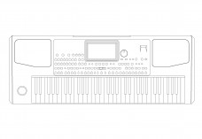 Electronic keyboard | FREE AUTOCAD BLOCKS