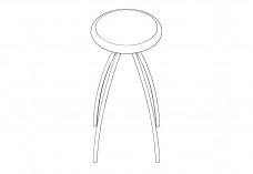 3D stool | FREE AUTOCAD BLOCKS