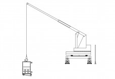 Crane elevation | FREE AUTOCAD BLOCKS