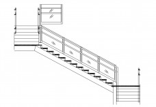 Staircase elevation | FREE AUTOCAD BLOCKS