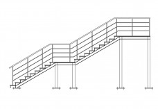 Staircase elevation | FREE AUTOCAD BLOCKS