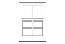 Sliding Window elevation | FREE AUTOCAD BLOCKS