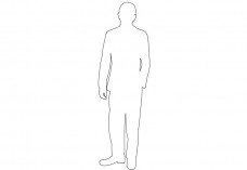 Person Standing | FREE AUTOCAD BLOCKS