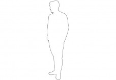 Person Standing | FREE AUTOCAD BLOCKS