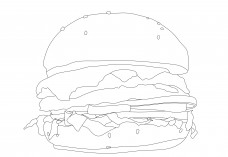 Free Burger CAD Block – DWG, DXF, PDF Format | FREE AUTOCAD BLOCKS